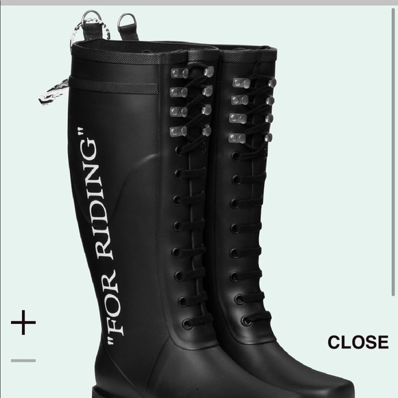 🎉HP🎉 Off-White For Riding Wellington Tall Boots - Picture 5 of 8